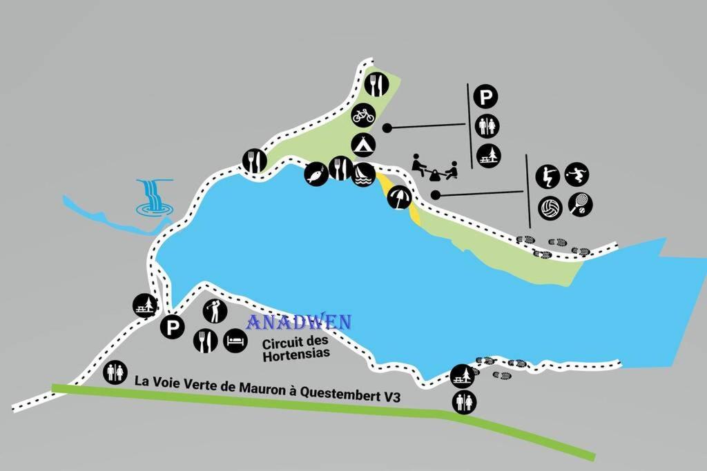 Cottage Anadwen Au Pied Du Lac Au Duc Et Son Golf Ploërmel Zewnętrze zdjęcie